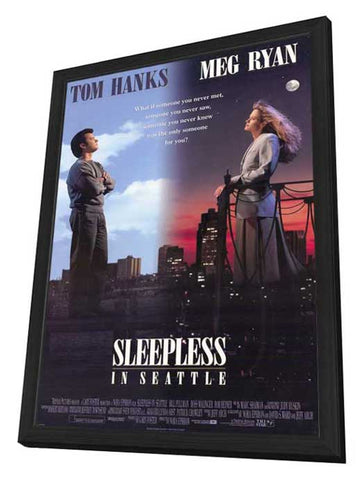 Sleepless in Seattle 27 x 40 Movie Poster - Style A - in Deluxe Wood Frame