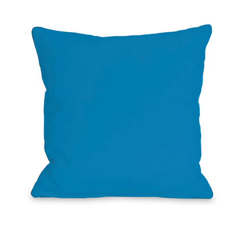 Solid - Bright Blue Lumbar Pillow by OBC 14 X 20