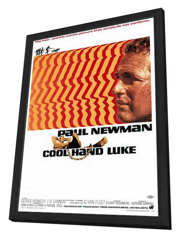 Cool Hand Luke 27 x 40 Movie Poster - Style A - in Deluxe Wood Frame