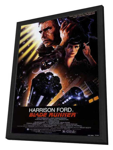 Blade Runner 27 x 40 Movie Poster - Style A - in Deluxe Wood Frame