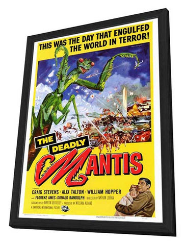 The Deadly Mantis 27 x 40 Movie Poster - Style A - in Deluxe Wood Frame