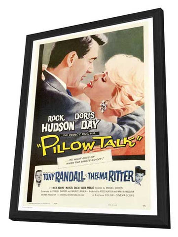 Pillow Talk 27 x 40 Movie Poster - Style A - in Deluxe Wood Frame