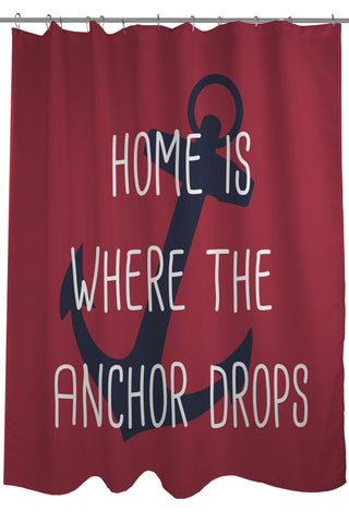 Anchor Drops Shower Curtain by OBC 71 X 74