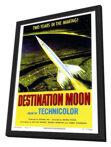Destination Moon 27 x 40 Movie Poster - Style A - in Deluxe Wood Frame