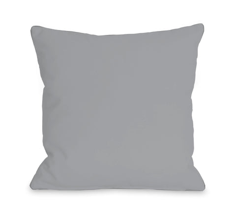 Solid - Pale Gray Throw Pillow by OBC 18 X 18