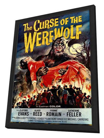 The Curse of the Werewolf 27 x 40 Movie Poster - Style A - in Deluxe Wood Frame
