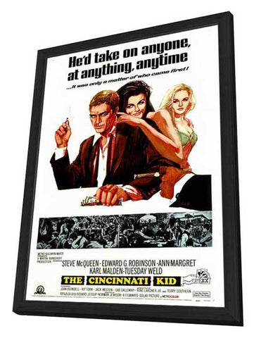 The Cincinnati Kid 27 x 40 Movie Poster - Style A - in Deluxe Aluminum Frame