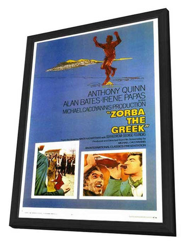 Zorba the Greek 27 x 40 Movie Poster - Style A - in Deluxe Wood Frame