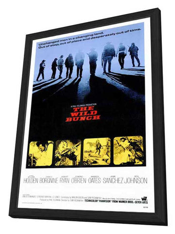 The Wild Bunch 27 x 40 Movie Poster - Style A - in Deluxe Wood Frame