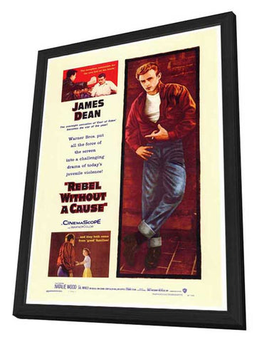 Rebel Without a Cause 27 x 40 Movie Poster - Style A - in Deluxe Wood Frame