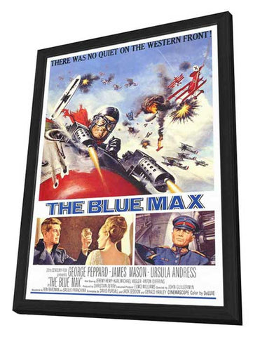 The Blue Max 27 x 40 Movie Poster - Style A - in Deluxe Wood Frame