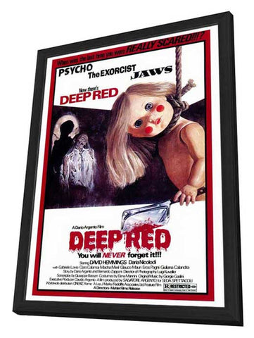 Deep Red 27 x 40 Movie Poster - Style A - in Deluxe Wood Frame