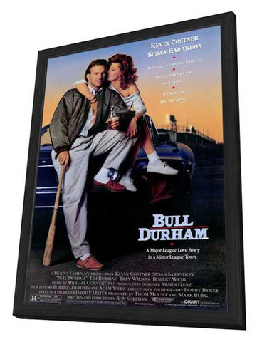 Bull Durham 27 x 40 Movie Poster - Style A - in Deluxe Wood Frame