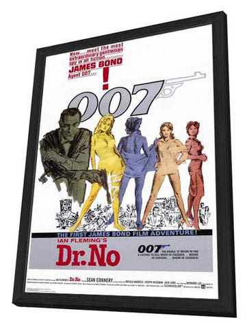 Dr. No 27 x 40 Movie Poster - Style A - in Deluxe Wood Frame