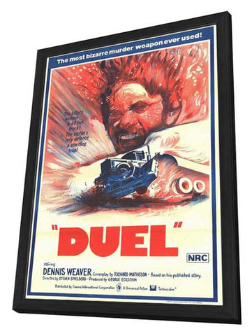 Duel 27 x 40 Movie Poster - Style A - in Deluxe Wood Frame