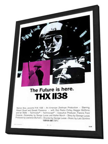 THX-1138 27 x 40 Movie Poster - Style A - in Deluxe Wood Frame