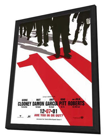 Ocean's Eleven 27 x 40 Movie Poster - Style B - in Deluxe Wood Frame