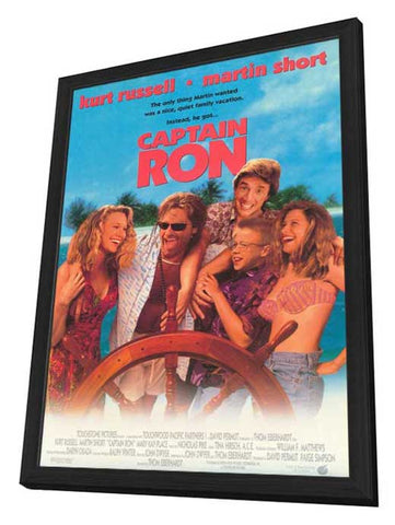 Captain Ron 27 x 40 Movie Poster - Style A - in Deluxe Wood Frame