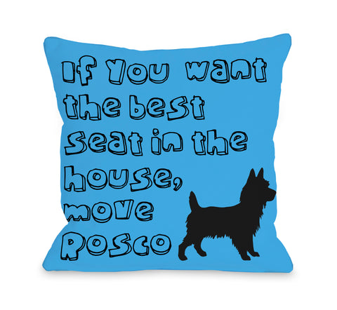 Personalized Move Rosco Throw Pillow by OBC 18 X 18