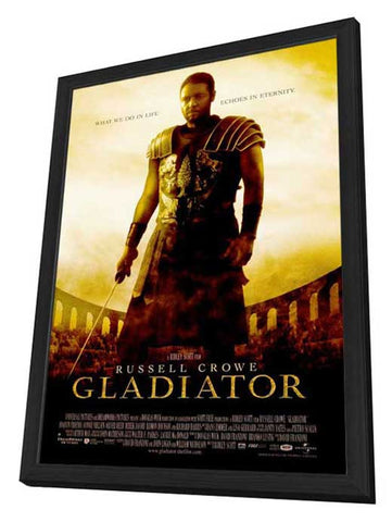 Gladiator 27 x 40 Movie Poster - Style A - in Deluxe Wood Frame