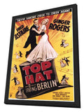 Top Hat 27 x 40 Movie Poster - Style A - in Deluxe Wood Frame