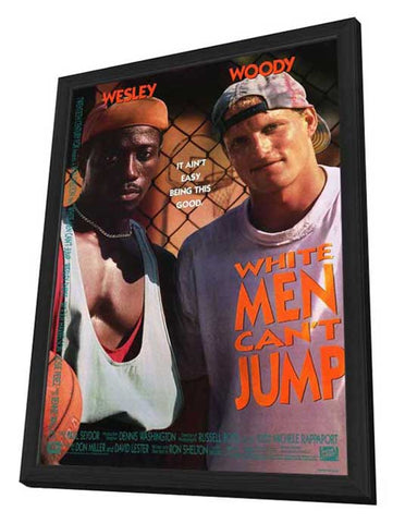 White Men Can't Jump 27 x 40 Movie Poster - Style A - in Deluxe Wood Frame