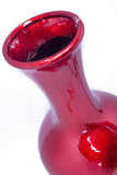 ArtFuzz 20 inch Ombre Lacquered Ceramic Vase - Red and Orange