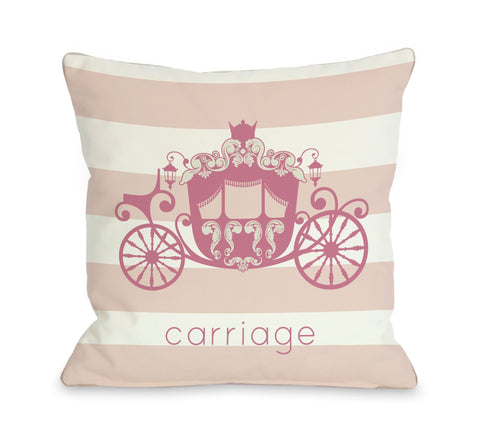 One Bella Casa Carriage Throw Pillow by OBC 18 X 18