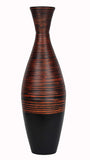 ArtFuzz 36 inch Spun Bamboo Floor Vase - Distressed Red & Matte Black