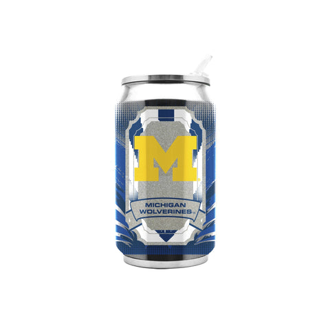 NCAA Michigan Wolverines 16oz Double Wall Stainless Steel Thermocan
