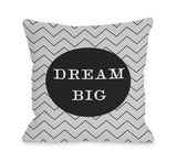 One Bella Casa Dream Big Skinny Chevron Throw Pillow by OBC 18 X 18