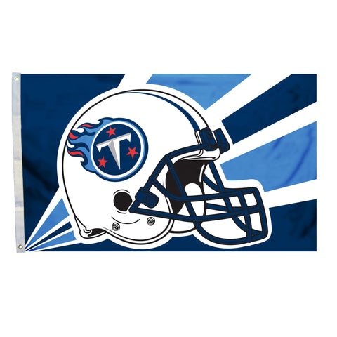 Fremont Die NFL Flag with Grommets, Tennessee Titans, Helmet