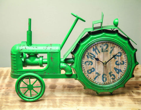 MWW Green Tractor Clock Each
