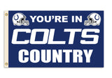 Fremont Die NFL Flag with Grommets, Indianapolis Colts, In Country