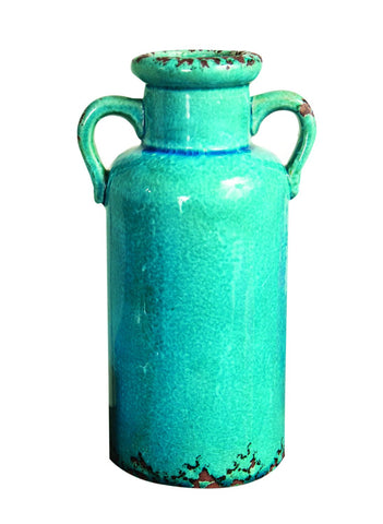 MWW Ceramic Vessel Tall Turquoise Each