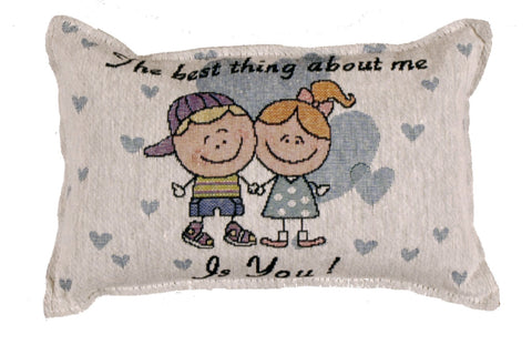 Simply About Me Tapestry Pillow
