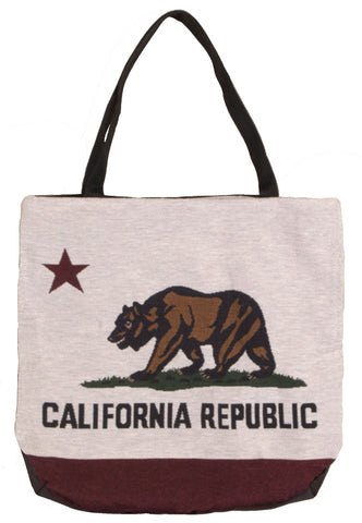 Simply Flag of California Tote Bag