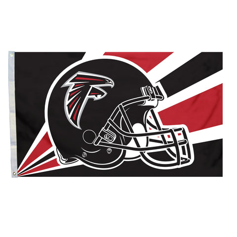 Fremont Die NFL Flag with Grommets, Atlanta Falcons, Helmet