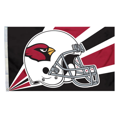 Fremont Die NFL Flag with Grommets, Arizona Cardinals, Helmet