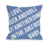One Bella Casa Put Another Dime in The Jukebox Baby Throw Pillow by OBC 18 X 18