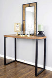 ArtFuzz 41.25 inch Natural Metal, Wood, and MDF Console Table