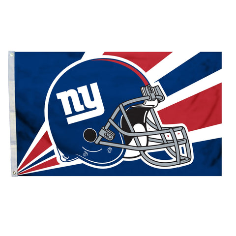 Fremont Die NFL Flag with Grommets, New York Giants, Helmet