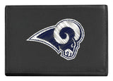 Rico Industries NFL Los Angeles Rams Embroidered Leather Trifold Wallet