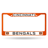 NFL Cincinnati Bengals Colored Chrome Plate Frame, Orange
