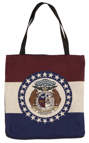 Simply Flag of Missouri Tapestry Tote Bag