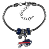 Siskiyou NFL Buffalo Bills Womens Euro Bead Bracelet
