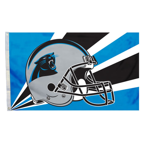Fremont Die NFL Flag with Grommets, Carolina Panthers, Helmet