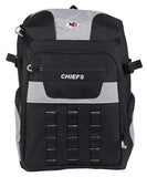 NFL Kansas City Chiefs Franchise Backpack, 18.5-Inch, Black/Grey