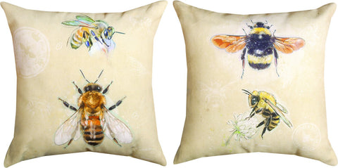 MWW Honey Bee Studies Ch2 18 Pillow 10 Each