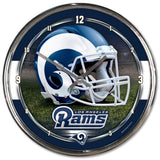 NFL Los Angeles Rams Chrome Clock